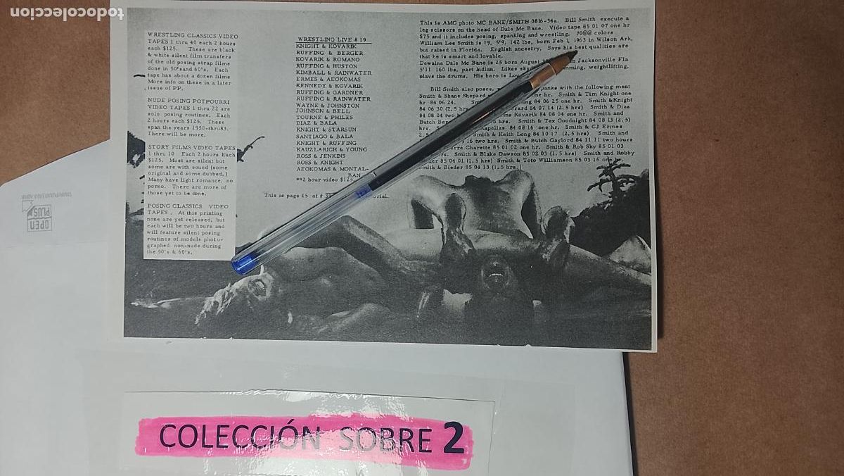 Autres: hoja tematica gay artistica fotografica o comic hombre erotico desnudos culturismo homo sexo EROTICA