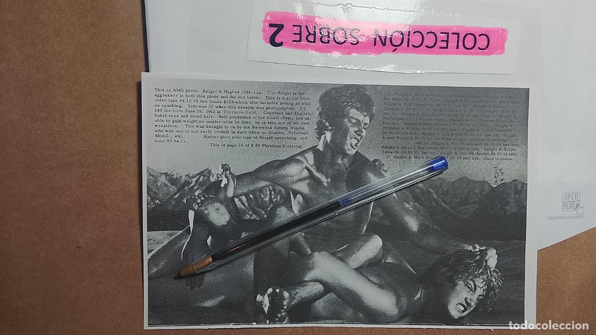 Autres: hoja tematica gay artistica fotografica o comic hombre erotico desnudos culturismo homo sexo EROTICA