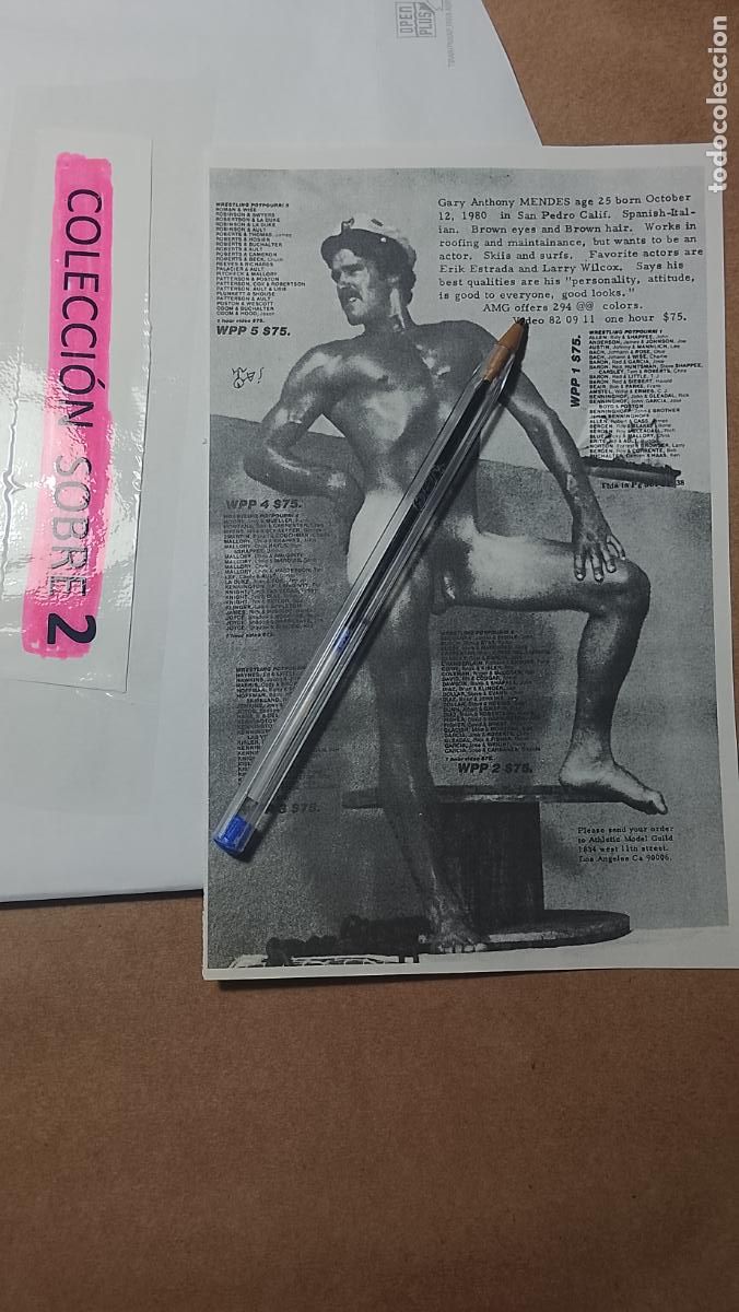 Autres: hoja tematica gay artistica fotografica o comic hombre erotico desnudos culturismo homo sexo EROTICA