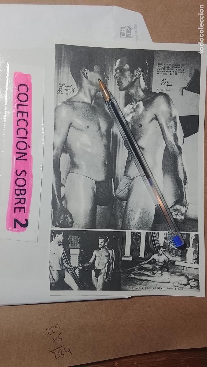 Autres: hoja tematica gay artistica fotografica o comic hombre erotico desnudos culturismo homo sexo EROTICA