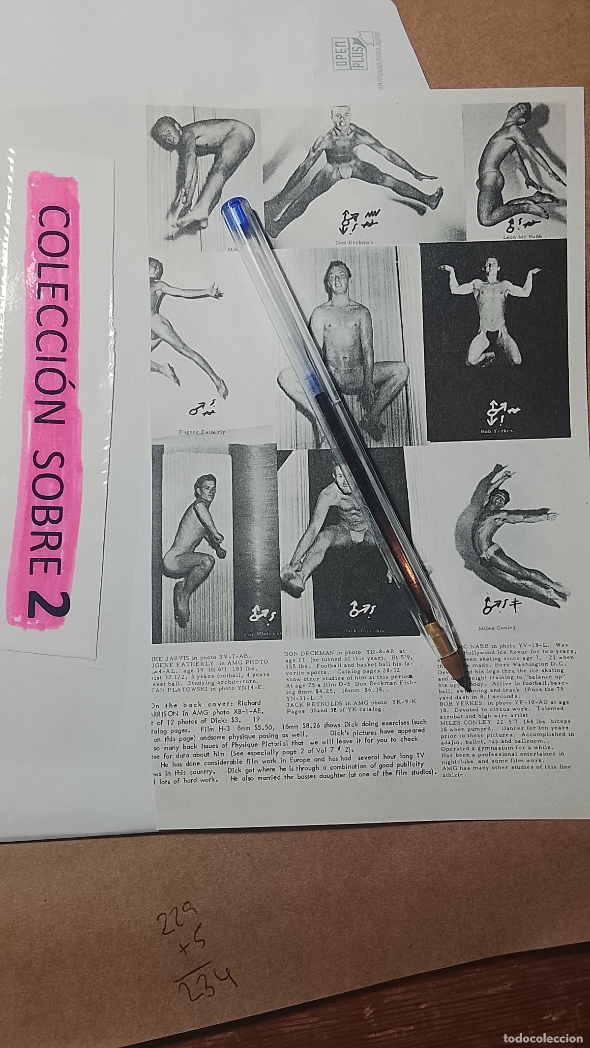 Autres: hoja tematica gay artistica fotografica o comic hombre erotico desnudos culturismo homo sexo EROTICA