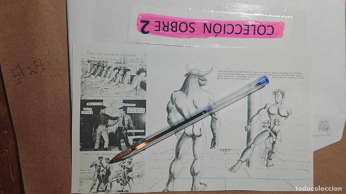 Autres: hoja tematica gay artistica fotografica o comic hombre erotico desnudos culturismo homo sexo EROTICA
