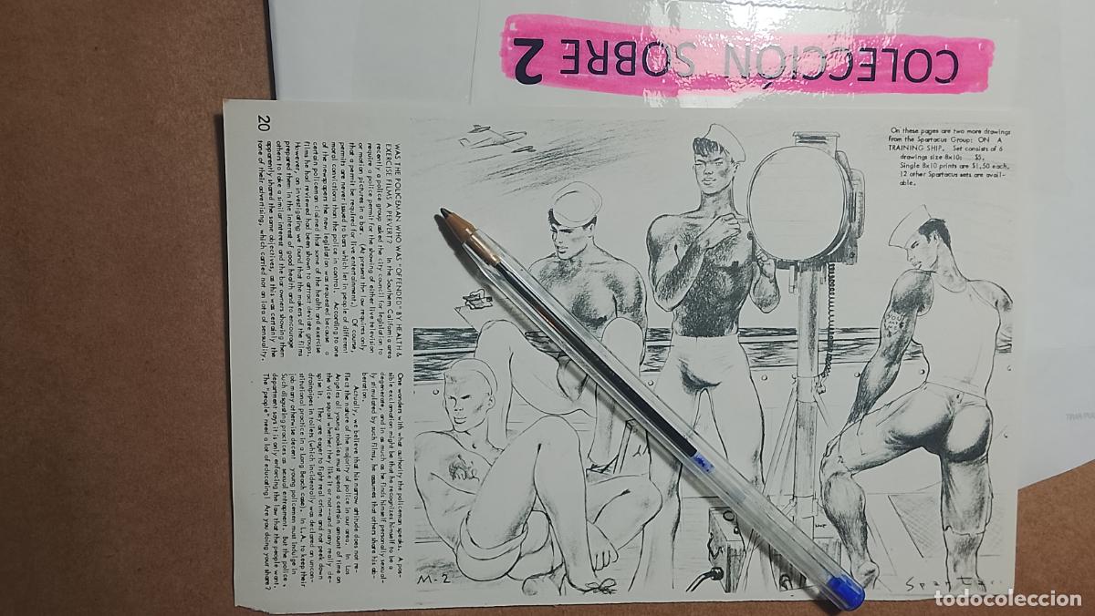 Autres: hoja tematica gay artistica fotografica o comic hombre erotico desnudos culturismo homo sexo EROTICA