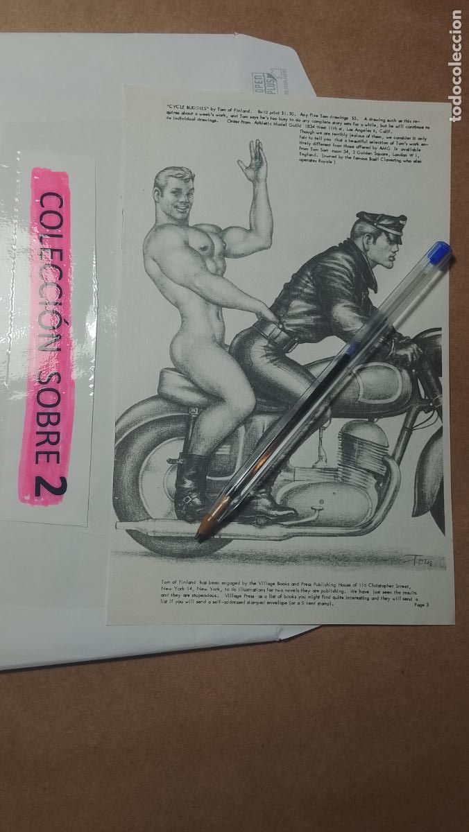 Autres: hoja tematica gay artistica fotografica o comic hombre erotico desnudos culturismo homo sexo EROTICA