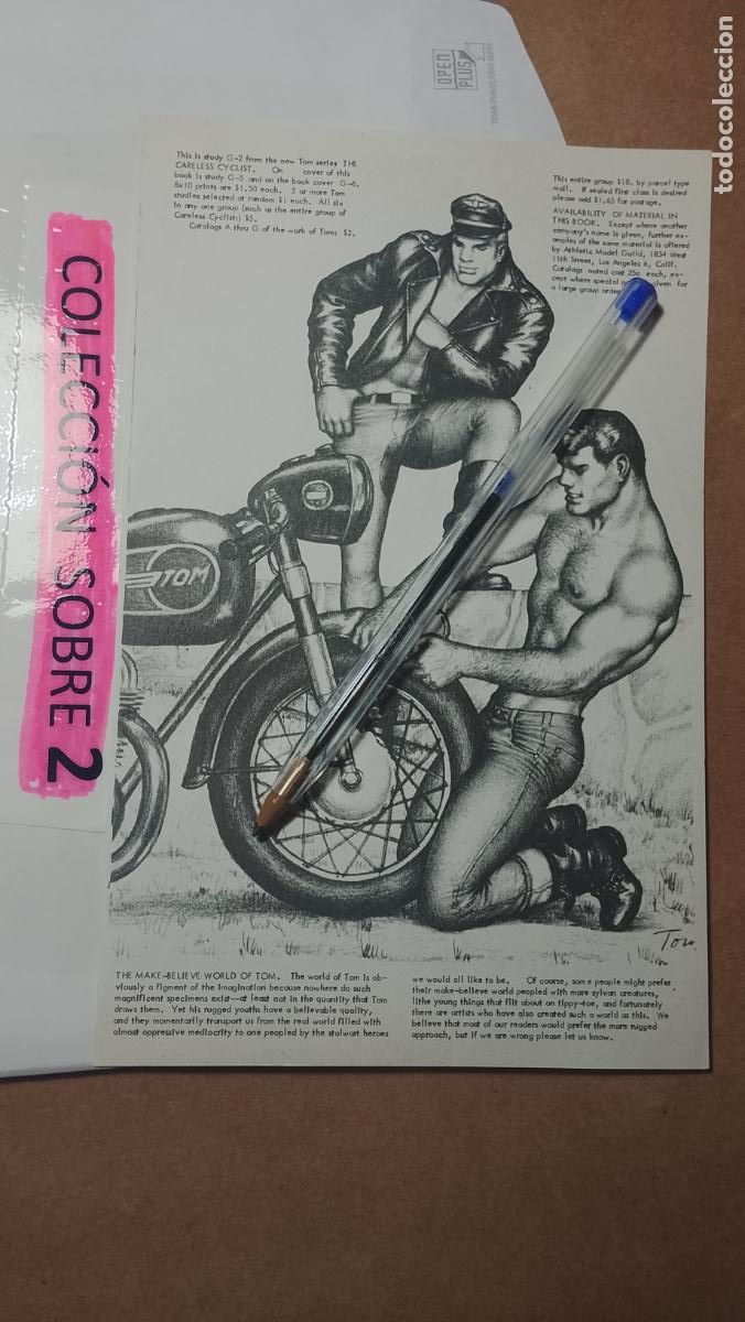 Autres: hoja tematica gay artistica fotografica o comic hombre erotico desnudos culturismo homo sexo EROTICA