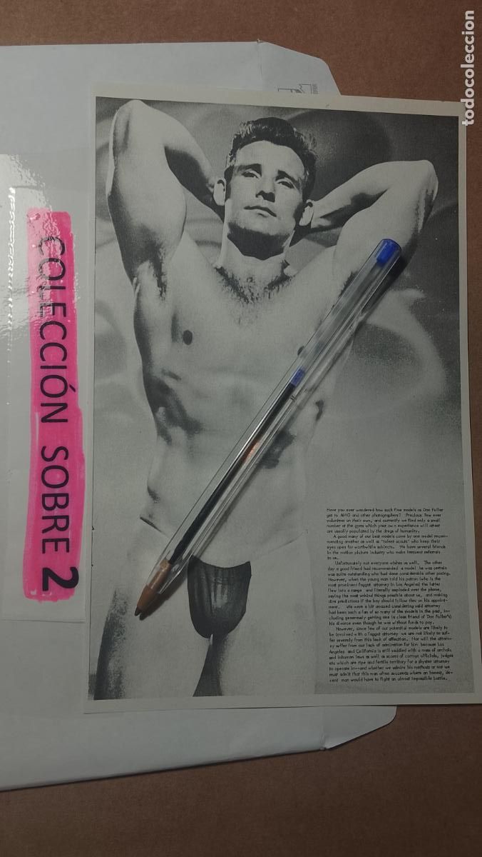 Autres: hoja tematica gay artistica fotografica o comic hombre erotico desnudos culturismo homo sexo EROTICA