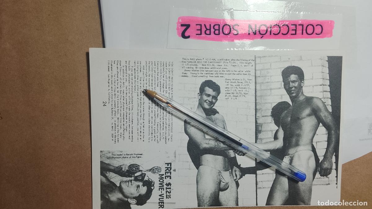 Autres: hoja tematica gay artistica fotografica o comic hombre erotico desnudos culturismo homo sexo EROTICA