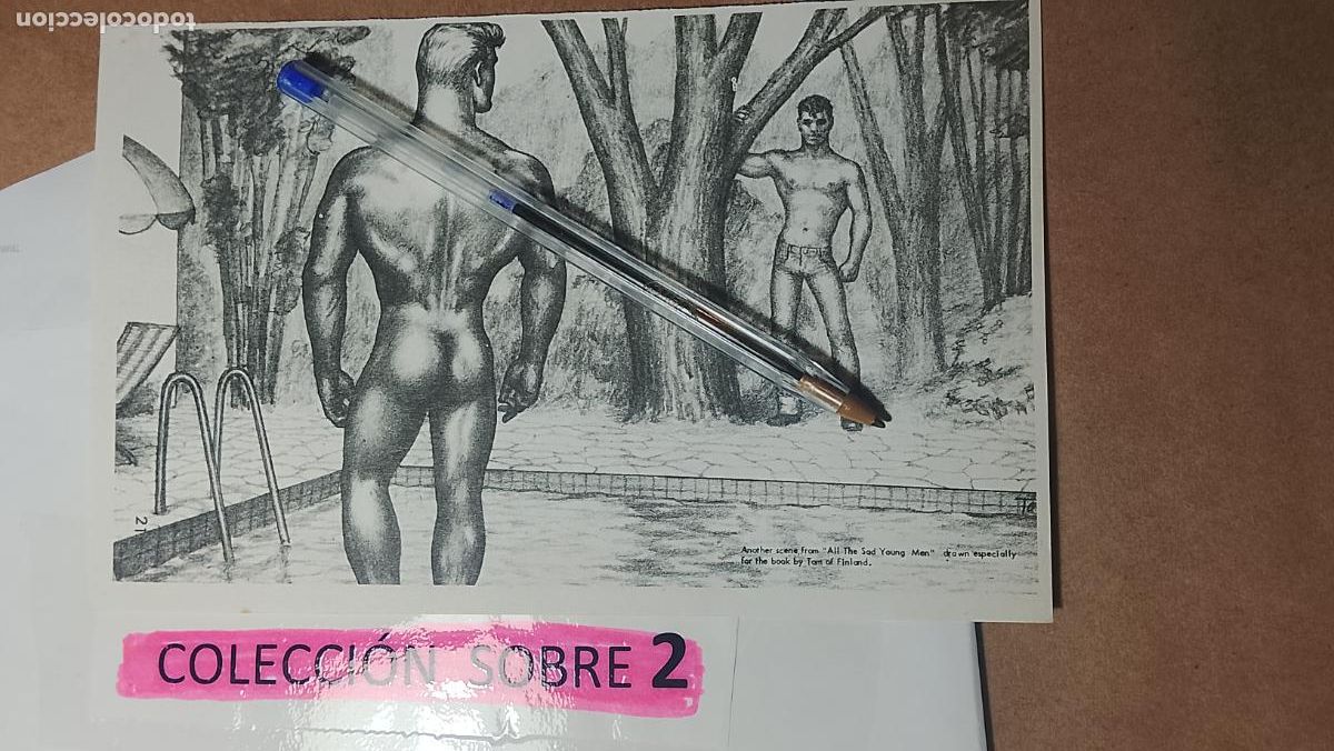 Autres: hoja tematica gay artistica fotografica o comic hombre erotico desnudos culturismo homo sexo EROTICA