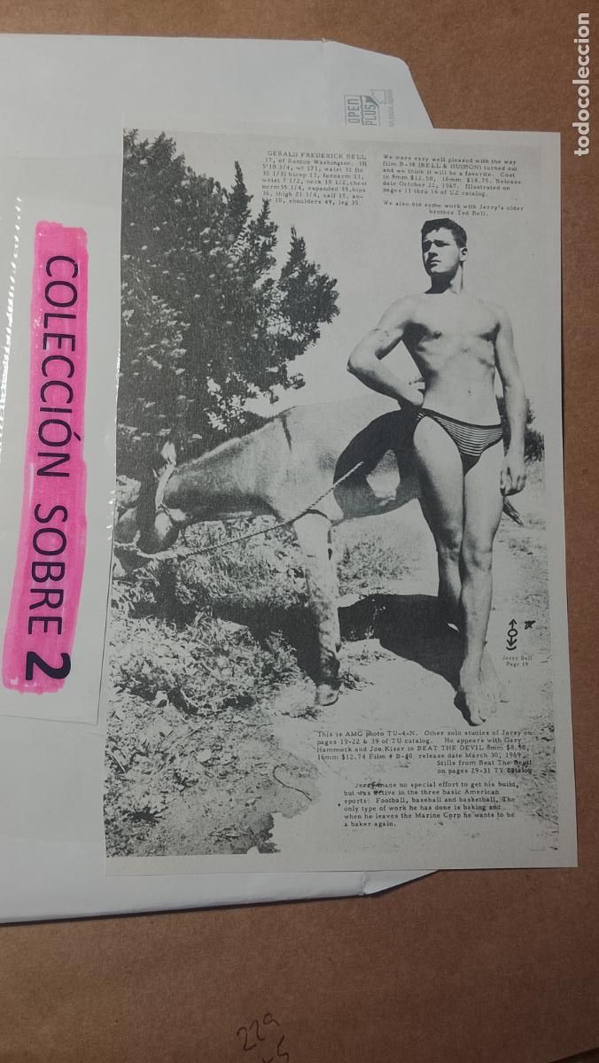 Autres: hoja tematica gay artistica fotografica o comic hombre erotico desnudos culturismo homo sexo EROTICA