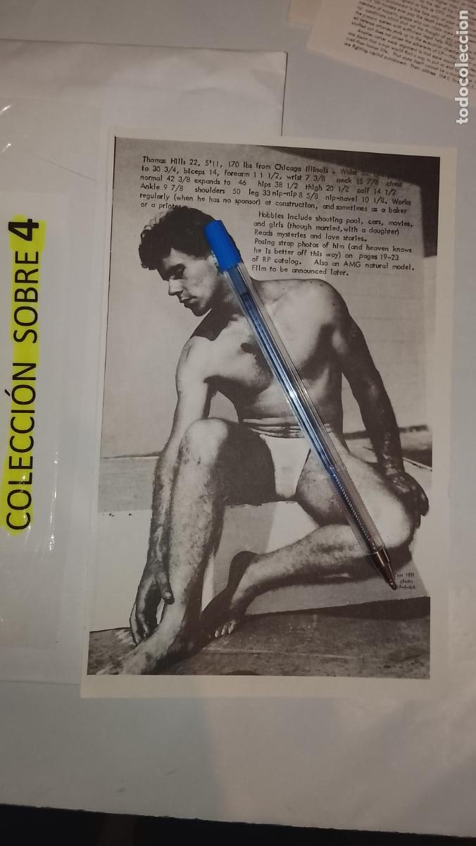 Autres: hoja tematica gay artistica fotografica o comic hombre erotico desnudos culturismo homo sexo EROTICA