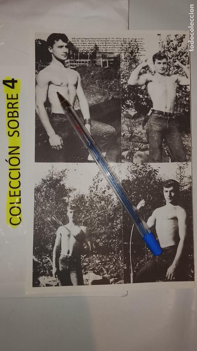 Autres: hoja tematica gay artistica fotografica o comic hombre erotico desnudos culturismo homo sexo EROTICA