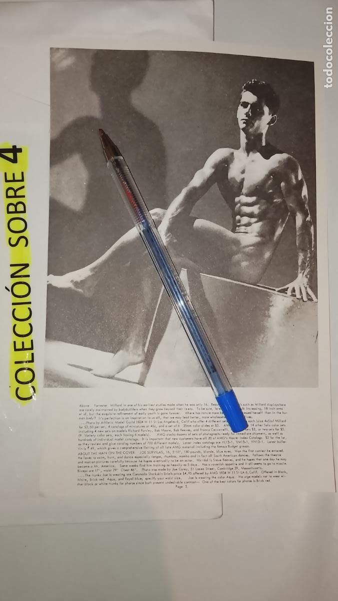 Autres: hoja tematica gay artistica fotografica o comic hombre erotico desnudos culturismo homo sexo EROTICA