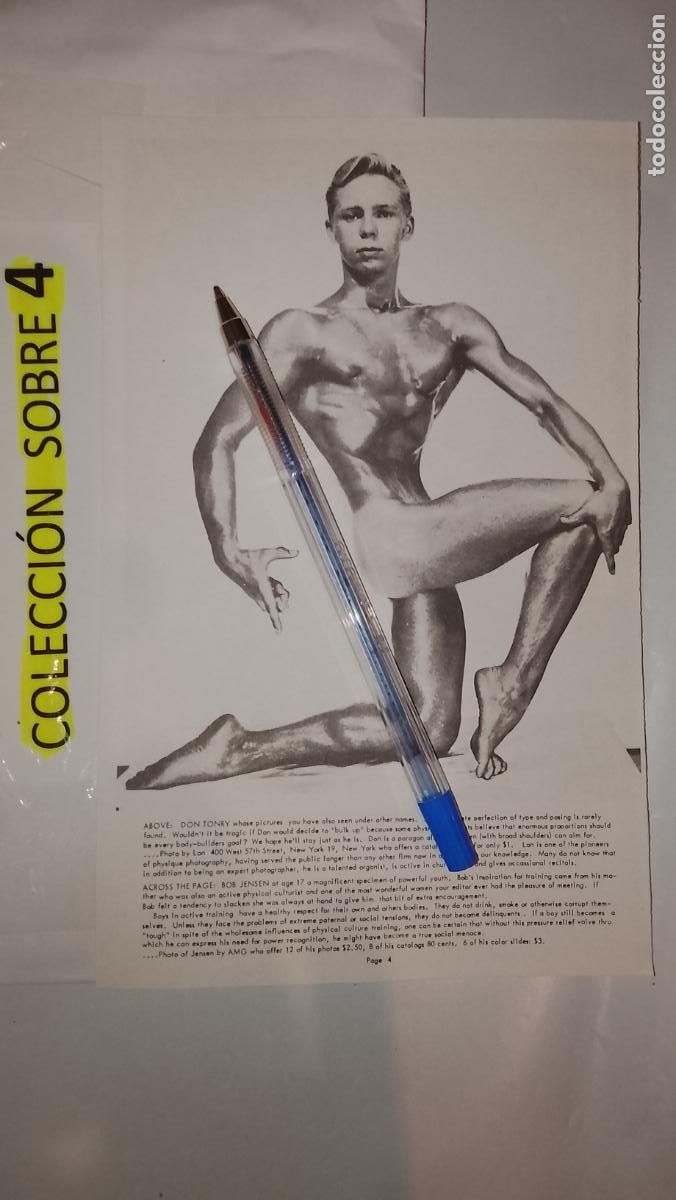 Autres: hoja tematica gay artistica fotografica o comic hombre erotico desnudos culturismo homo sexo EROTICA