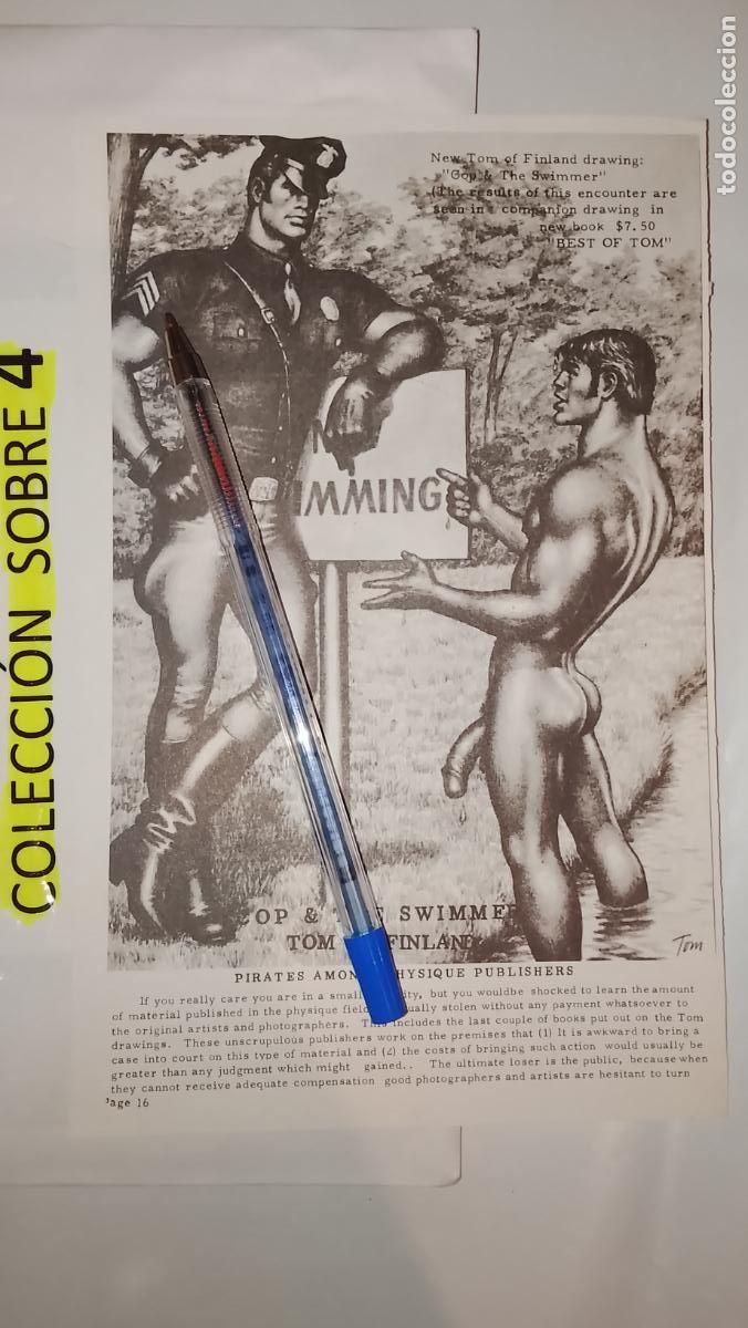 Autres: hoja tematica gay artistica fotografica o comic hombre erotico desnudos culturismo homo sexo EROTICA