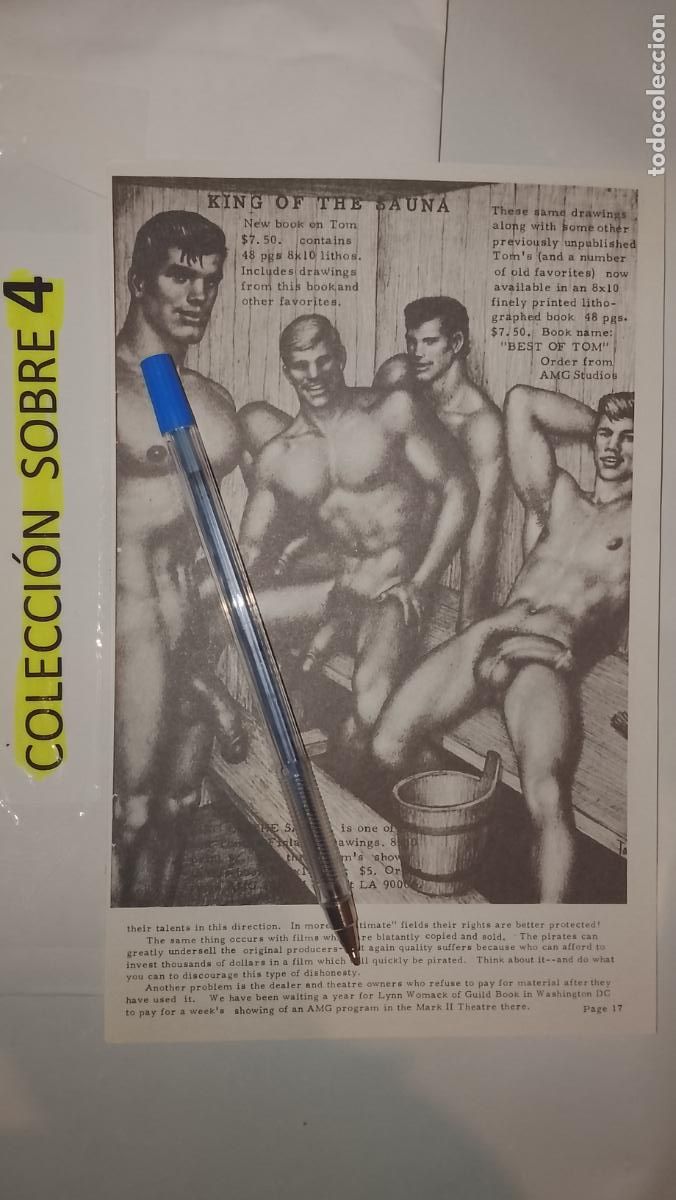 Autres: hoja tematica gay artistica fotografica o comic hombre erotico desnudos culturismo homo sexo EROTICA
