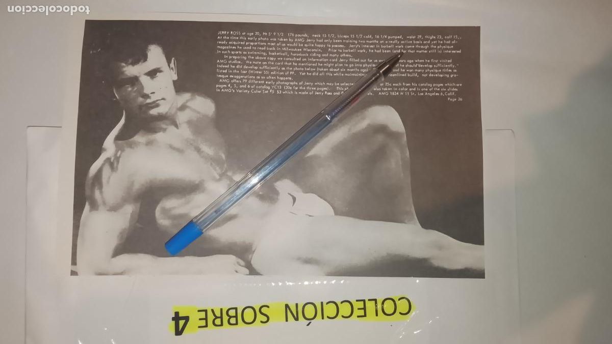Autres: hoja tematica gay artistica fotografica o comic hombre erotico desnudos culturismo homo sexo EROTICA