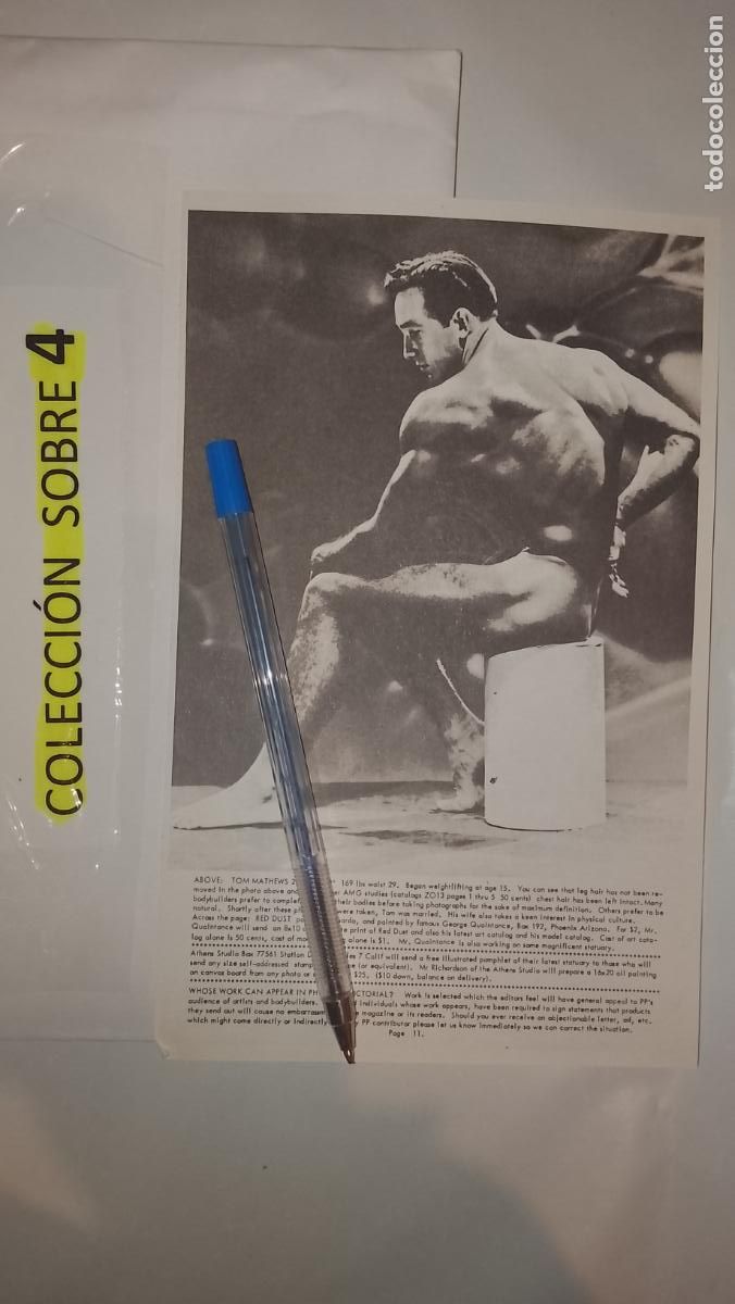 Autres: hoja tematica gay artistica fotografica o comic hombre erotico desnudos culturismo homo sexo EROTICA