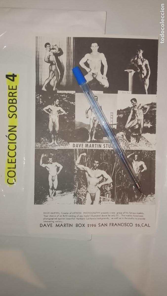 Autres: hoja tematica gay artistica fotografica o comic hombre erotico desnudos culturismo homo sexo EROTICA