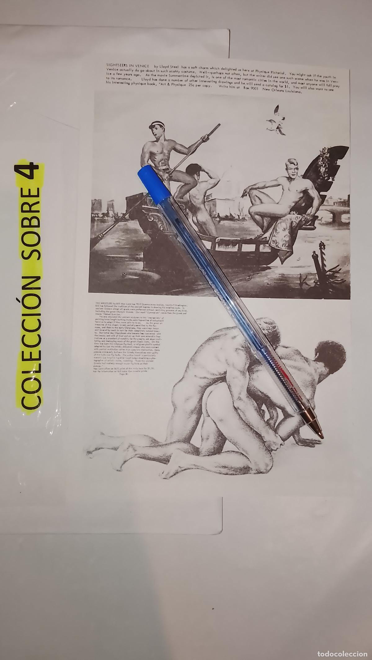 Autres: hoja tematica gay artistica fotografica o comic hombre erotico desnudos culturismo homo sexo EROTICA
