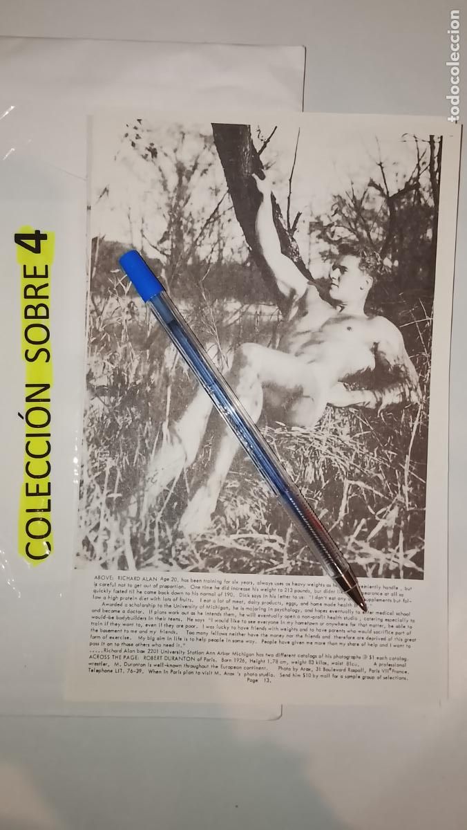 Autres: hoja tematica gay artistica fotografica o comic hombre erotico desnudos culturismo homo sexo EROTICA