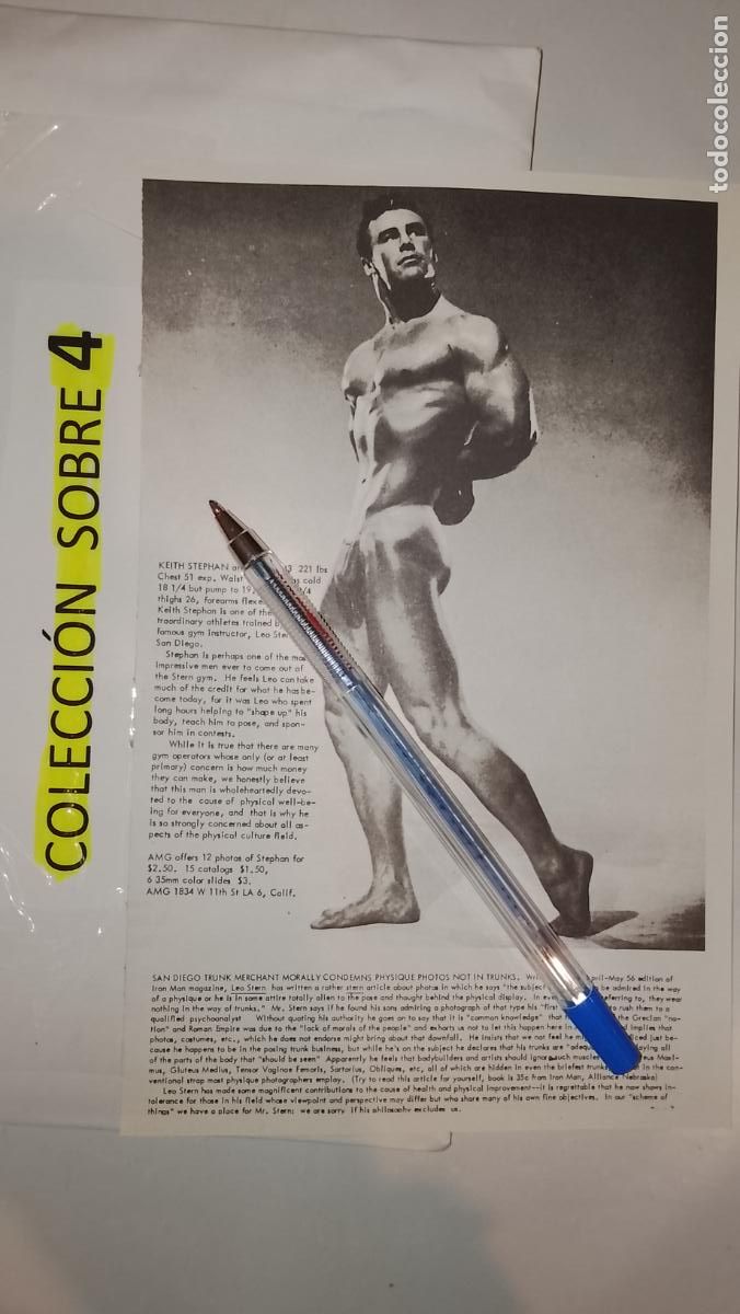 Autres: hoja tematica gay artistica fotografica o comic hombre erotico desnudos culturismo homo sexo EROTICA