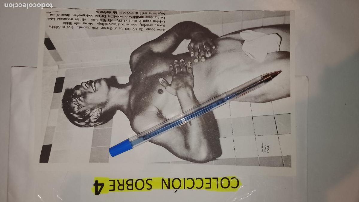 Autres: hoja tematica gay artistica fotografica o comic hombre erotico desnudos culturismo homo sexo EROTICA