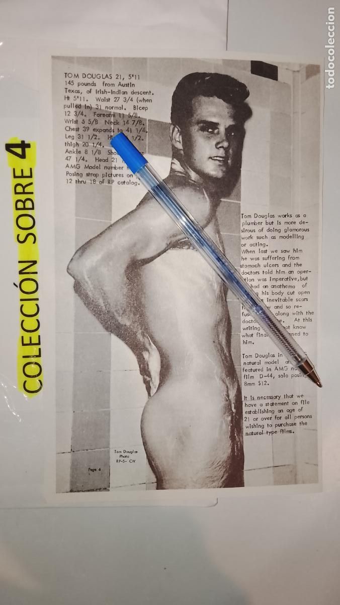 Autres: hoja tematica gay artistica fotografica o comic hombre erotico desnudos culturismo homo sexo EROTICA