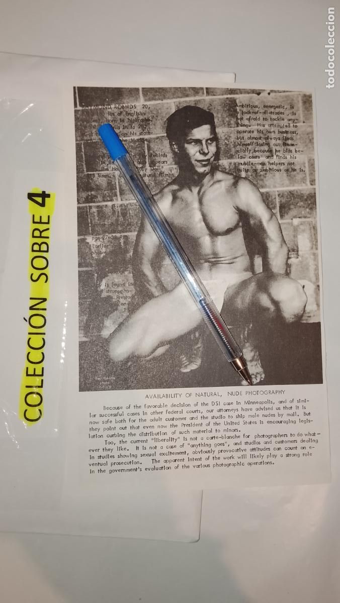 Autres: hoja tematica gay artistica fotografica o comic hombre erotico desnudos culturismo homo sexo EROTICA