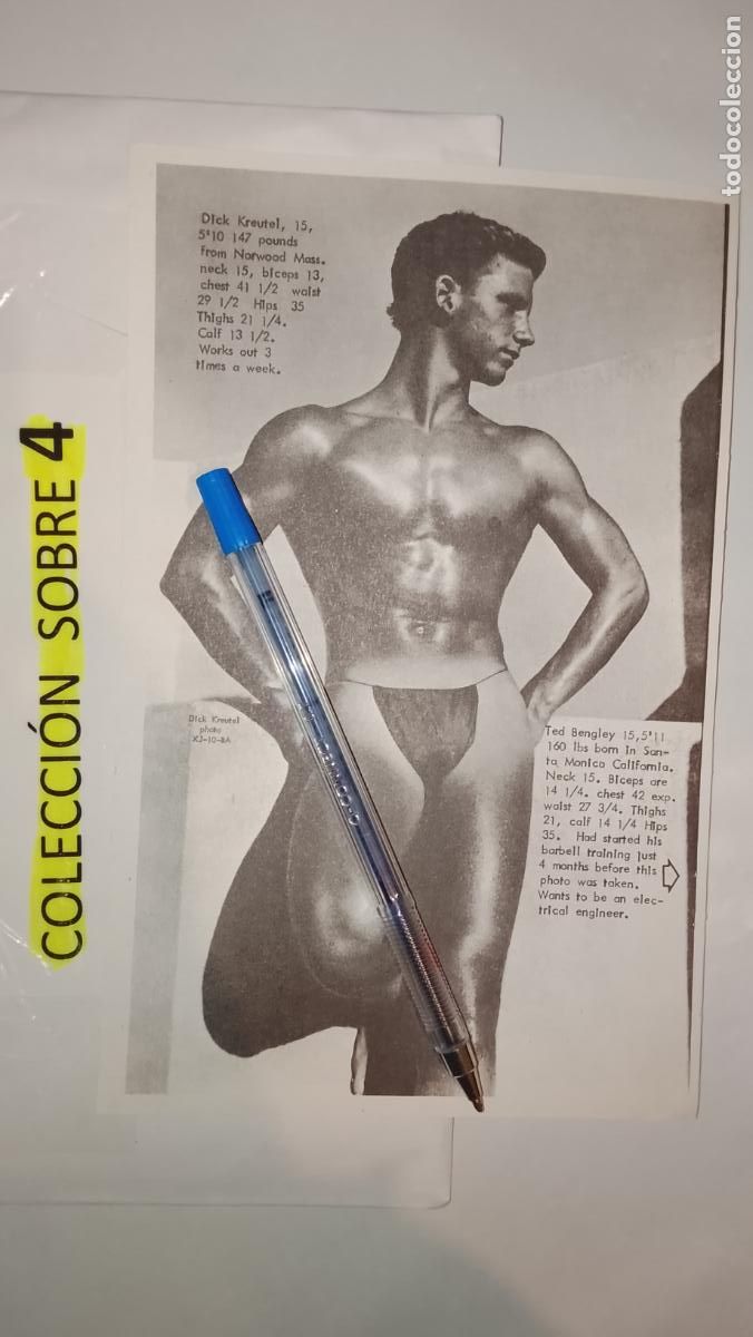 Autres: hoja tematica gay artistica fotografica o comic hombre erotico desnudos culturismo homo sexo EROTICA
