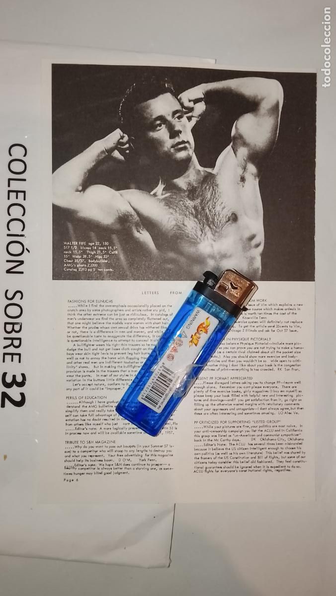 Autres: hoja tematica gay artistica fotografica o comic hombre erotico desnudos culturismo homo sexo EROTICA
