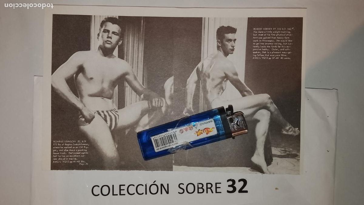 Autres: hoja tematica gay artistica fotografica o comic hombre erotico desnudos culturismo homo sexo EROTICA