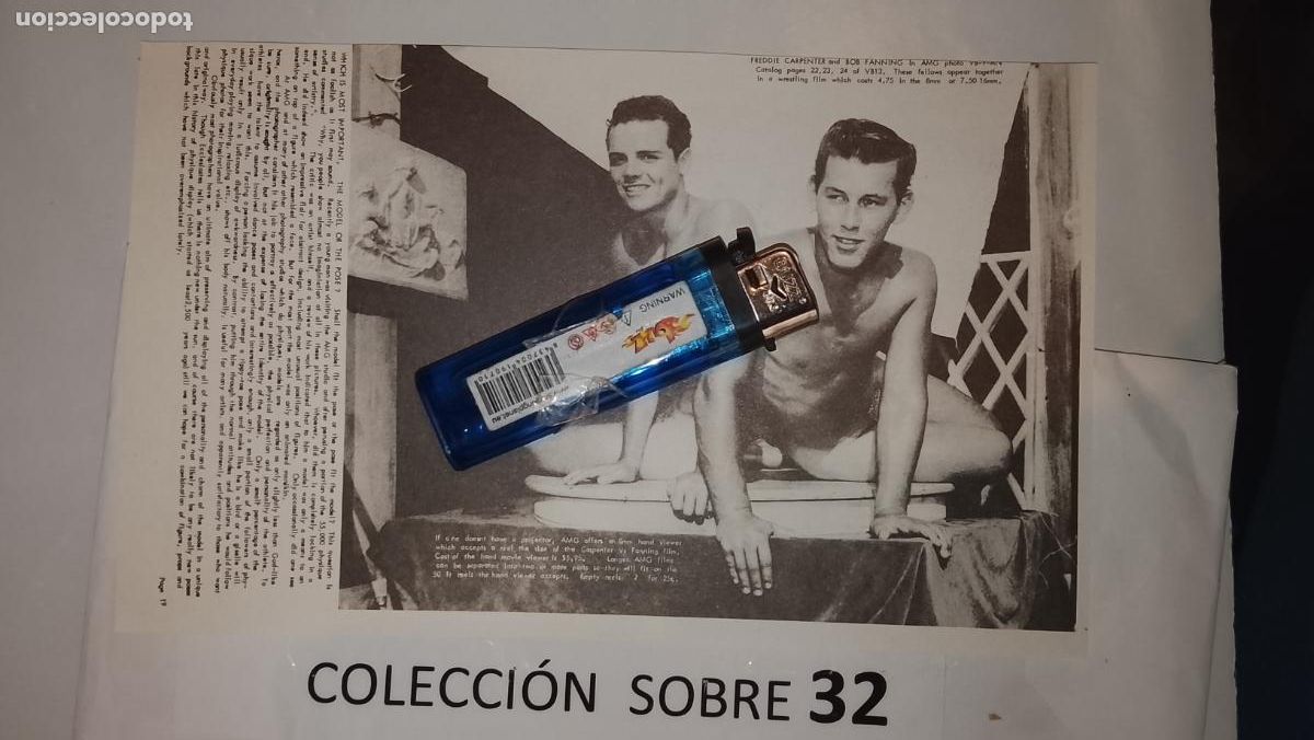 Autres: hoja tematica gay artistica fotografica o comic hombre erotico desnudos culturismo homo sexo EROTICA
