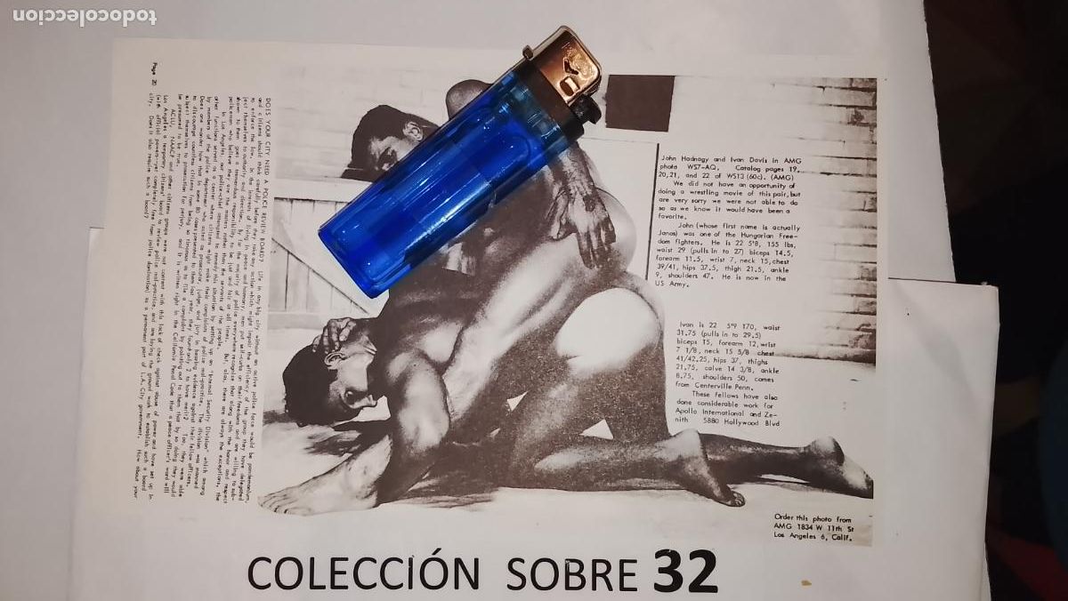 Autres: hoja tematica gay artistica fotografica o comic hombre erotico desnudos culturismo homo sexo EROTICA