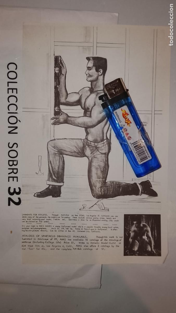 Autres: hoja tematica gay artistica fotografica o comic hombre erotico desnudos culturismo homo sexo EROTICA