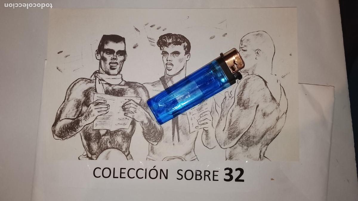 Autres: hoja tematica gay artistica fotografica o comic hombre erotico desnudos culturismo homo sexo EROTICA