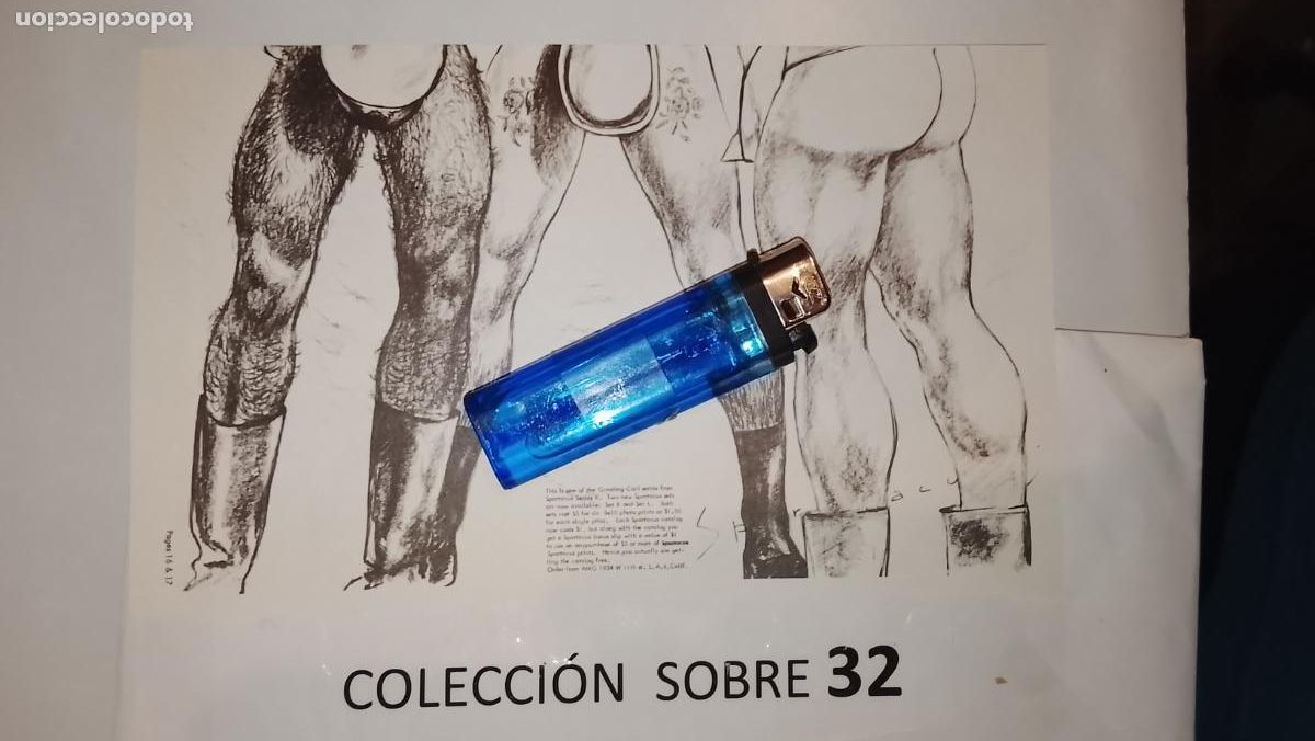 Autres: hoja tematica gay artistica fotografica o comic hombre erotico desnudos culturismo homo sexo EROTICA