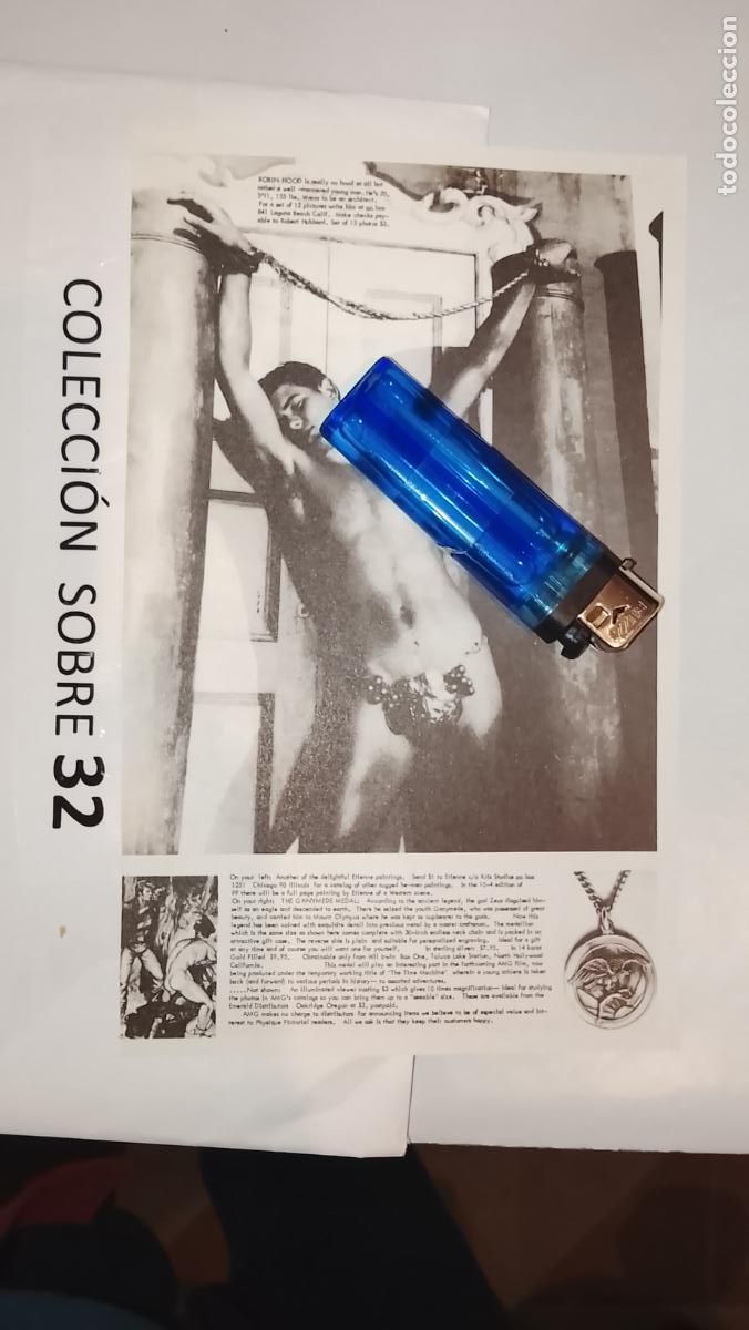 Autres: hoja tematica gay artistica fotografica o comic hombre erotico desnudos culturismo homo sexo EROTICA