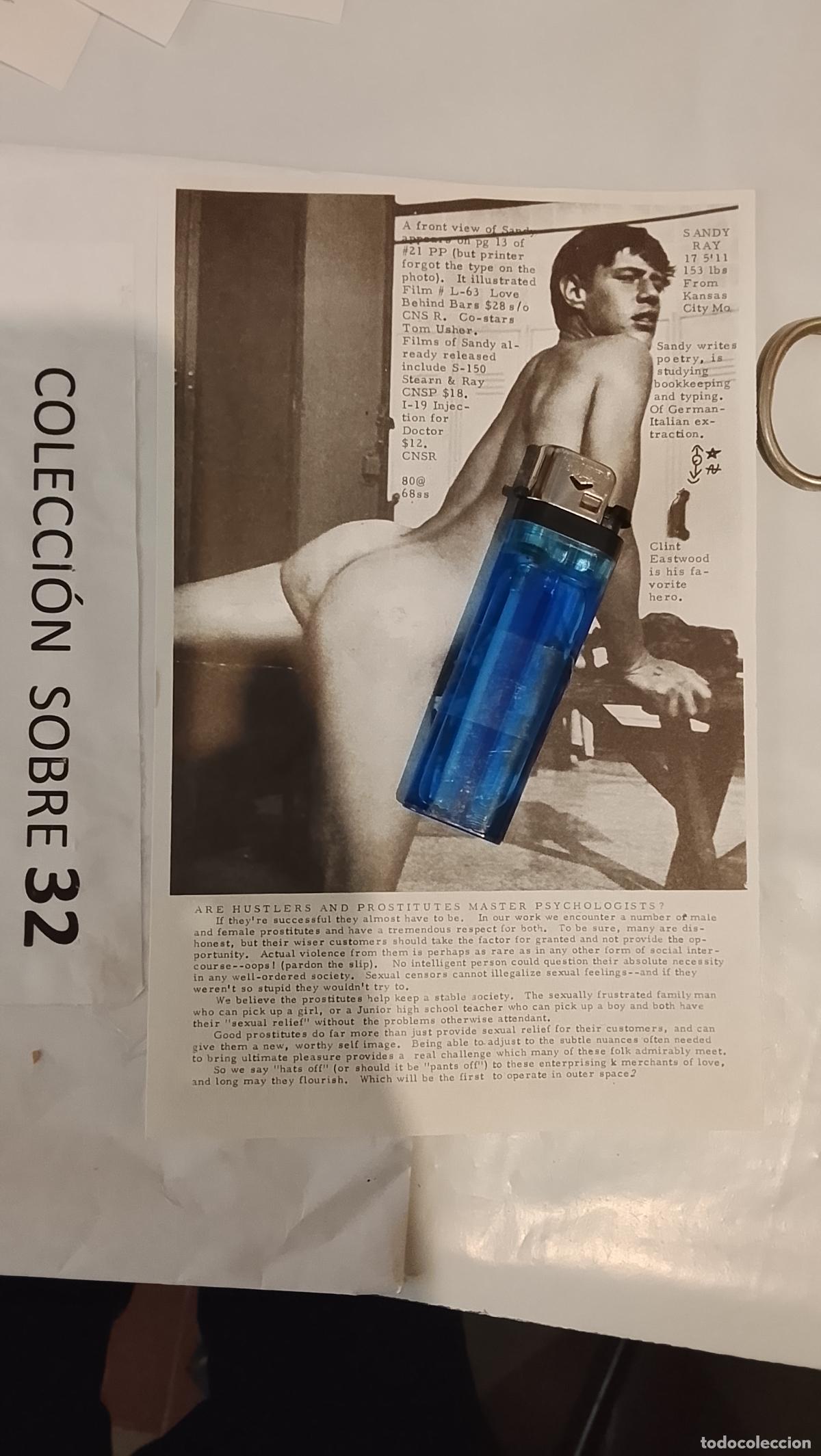 Autres: hoja tematica gay artistica fotografica o comic hombre erotico desnudos culturismo homo sexo EROTICA