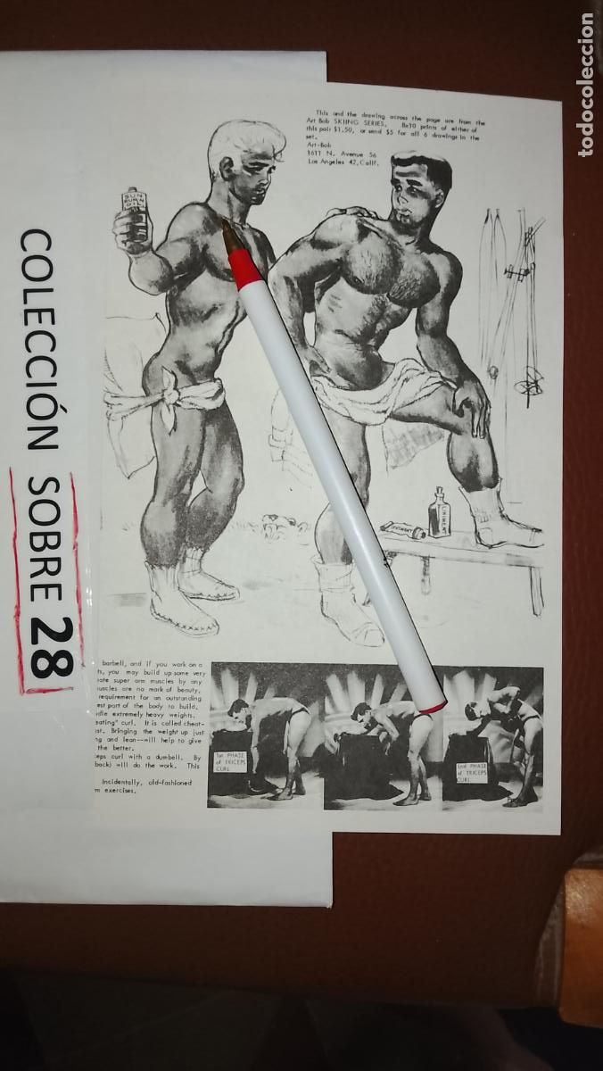 Outros: hoja tematica gay artistica fotografica o comic hombre erotico desnudos culturismo homo sexo EROTICA