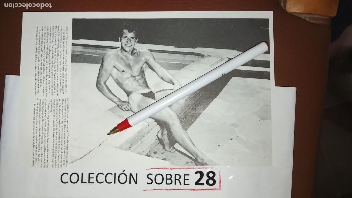 Otros: hoja tematica gay artistica fotografica o comic hombre erotico desnudos culturismo homo sexo EROTICA