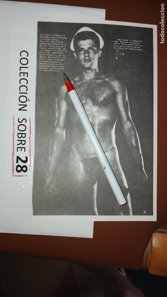 Otros: hoja tematica gay artistica fotografica o comic hombre erotico desnudos culturismo homo sexo EROTICA