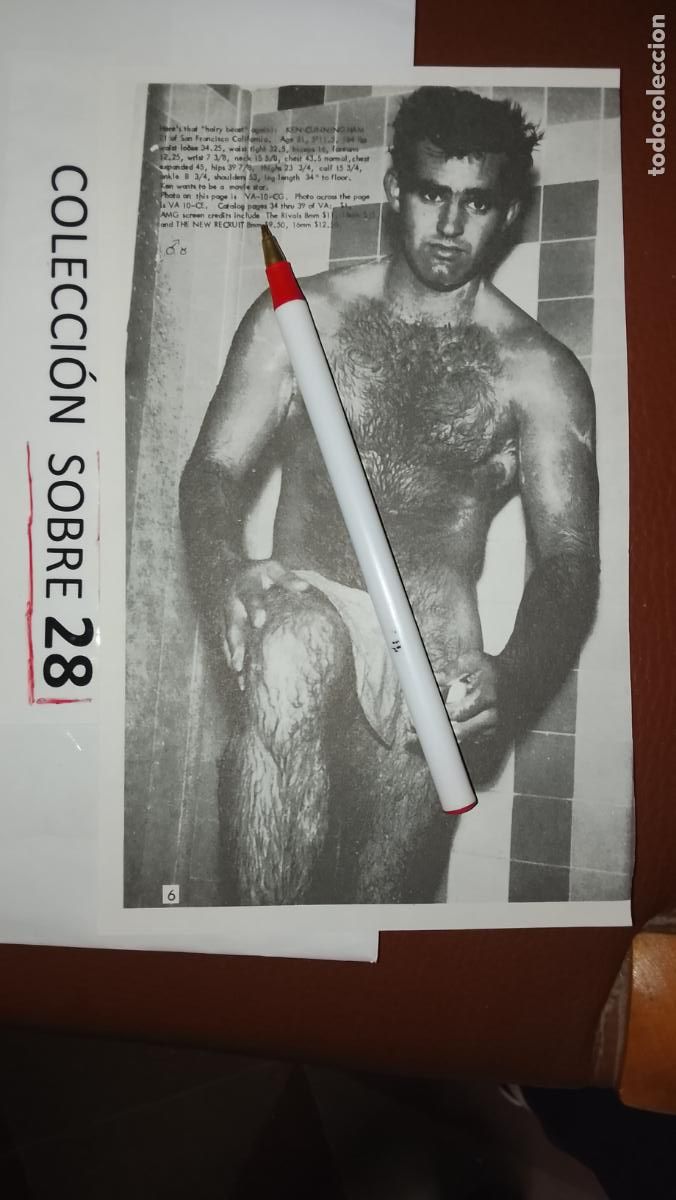 Otros: hoja tematica gay artistica fotografica o comic hombre erotico desnudos culturismo homo sexo EROTICA