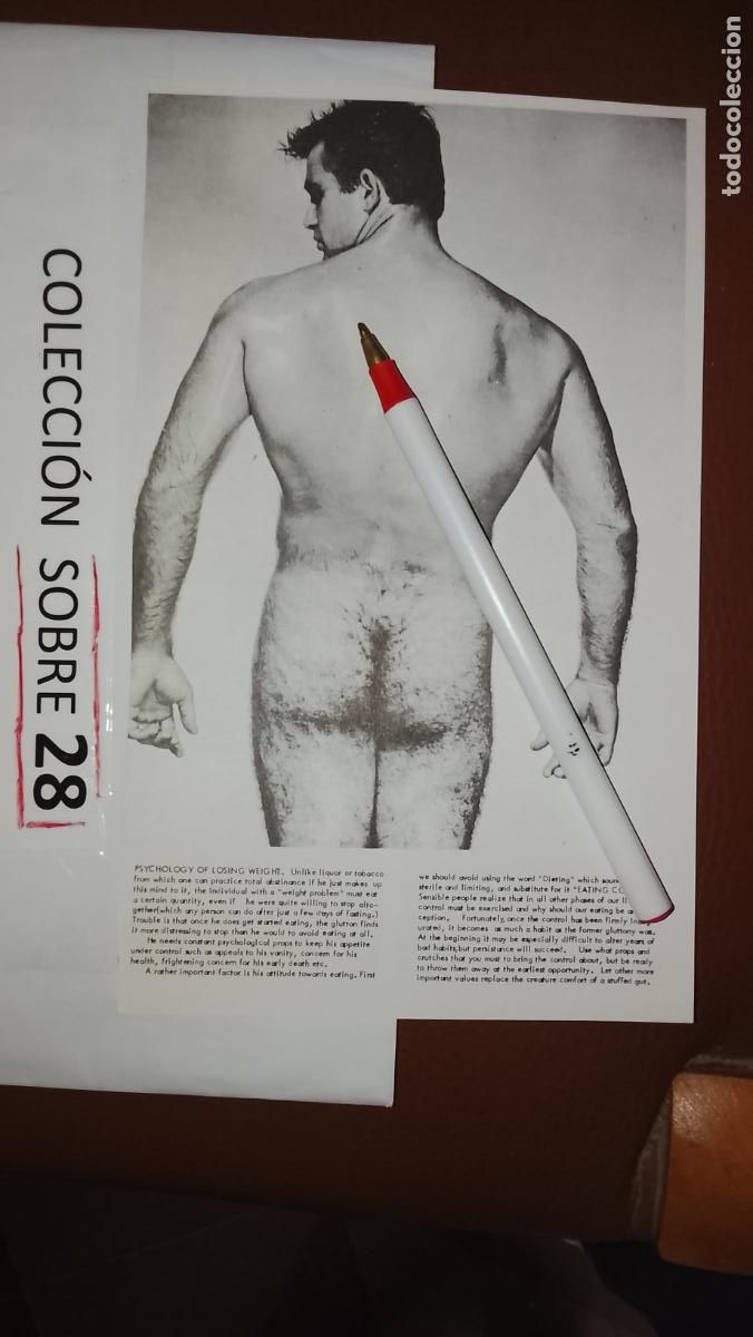 Otros: hoja tematica gay artistica fotografica o comic hombre erotico desnudos culturismo homo sexo EROTICA