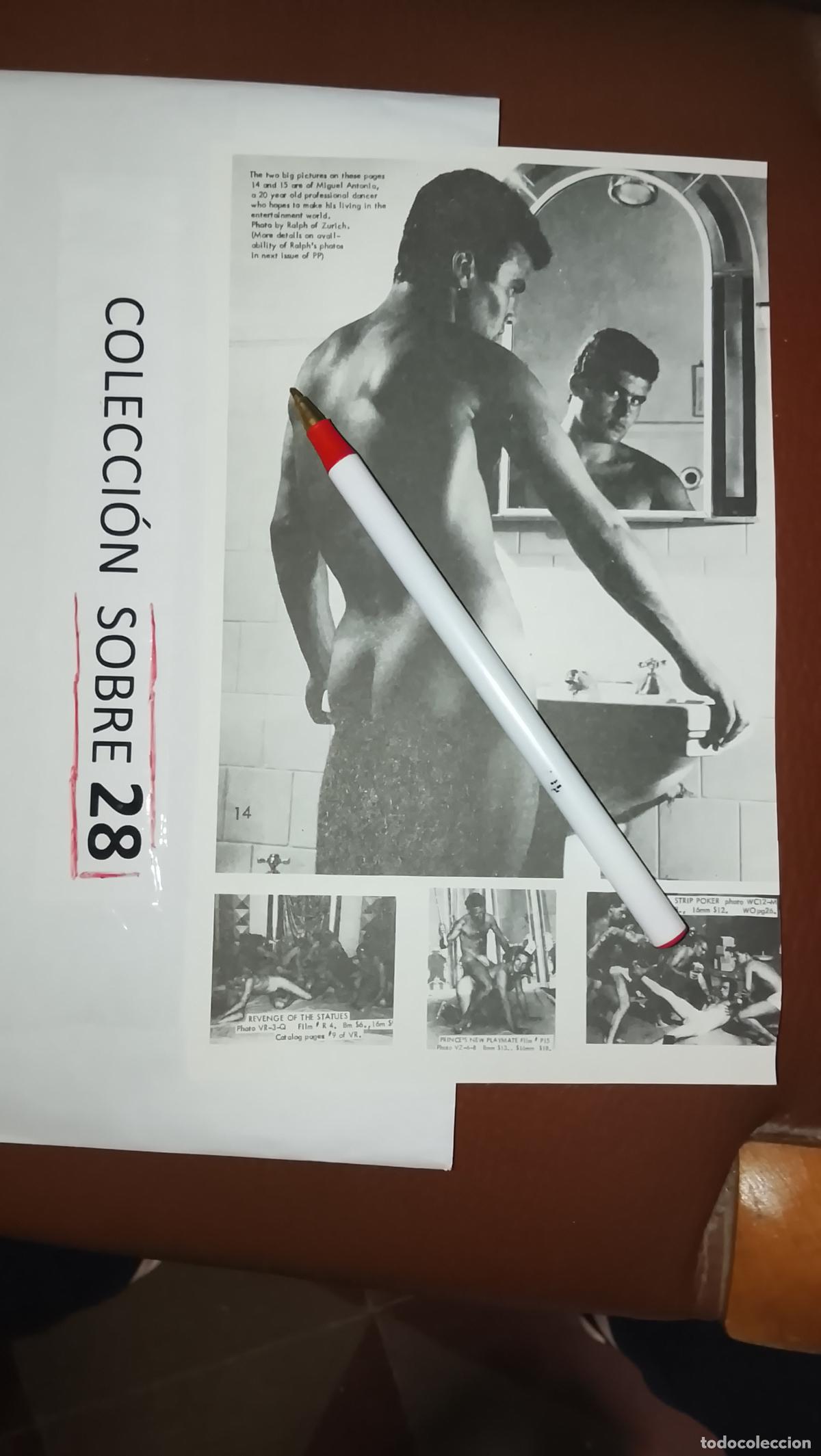 Otros: hoja tematica gay artistica fotografica o comic hombre erotico desnudos culturismo homo sexo EROTICA