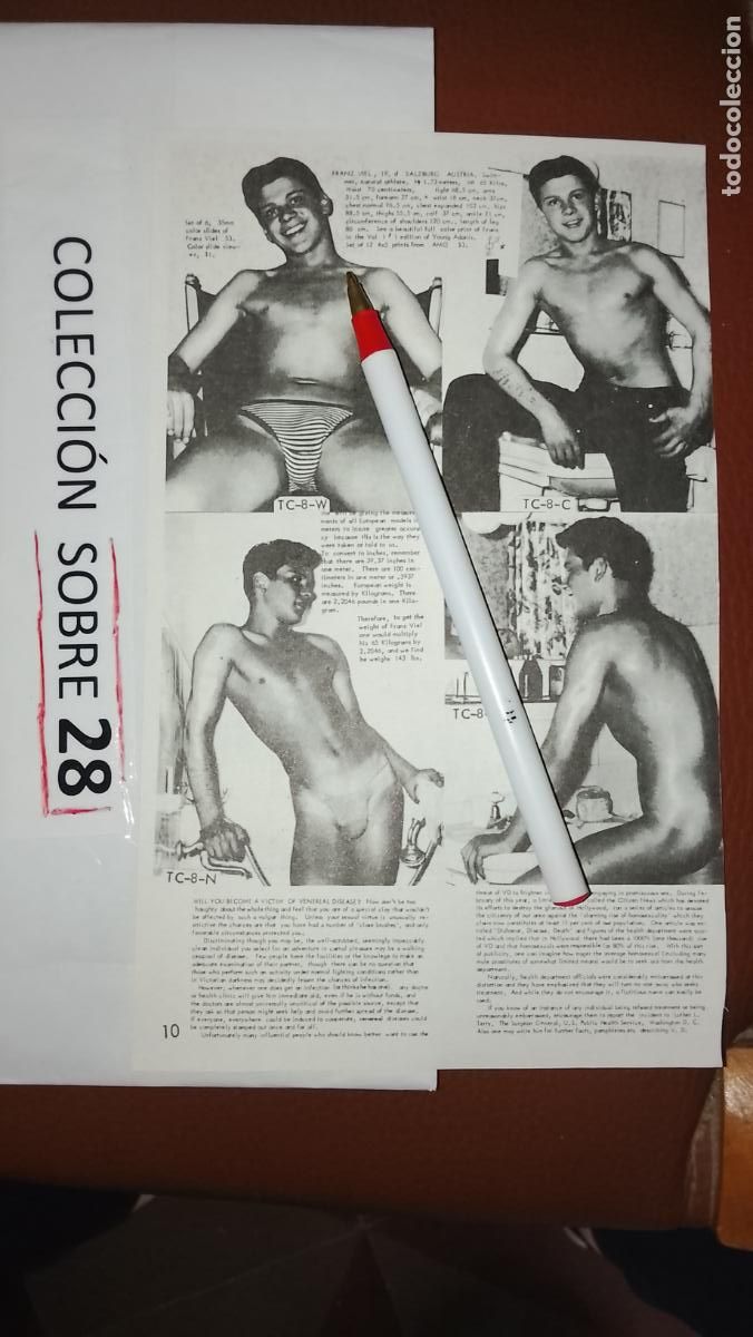 Otros: hoja tematica gay artistica fotografica o comic hombre erotico desnudos culturismo homo sexo EROTICA