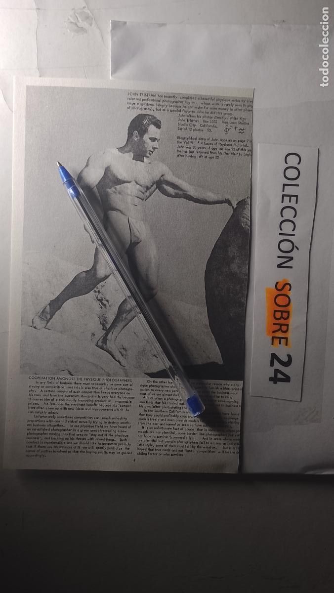 Autres: hoja tematica gay artistica fotografica o comic hombre erotico desnudos culturismo homo sexo EROTICA