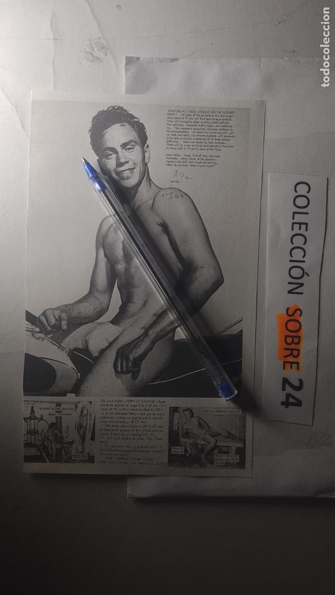 Autres: hoja tematica gay artistica fotografica o comic hombre erotico desnudos culturismo homo sexo EROTICA