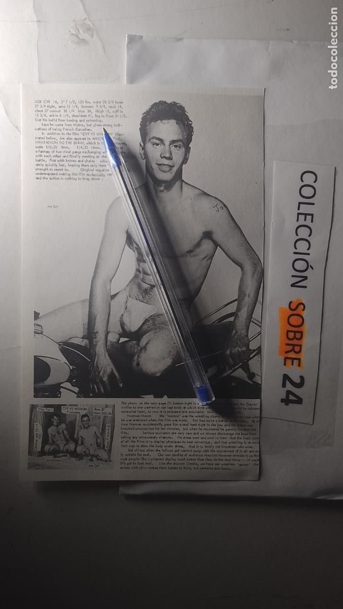 Autres: hoja tematica gay artistica fotografica o comic hombre erotico desnudos culturismo homo sexo EROTICA