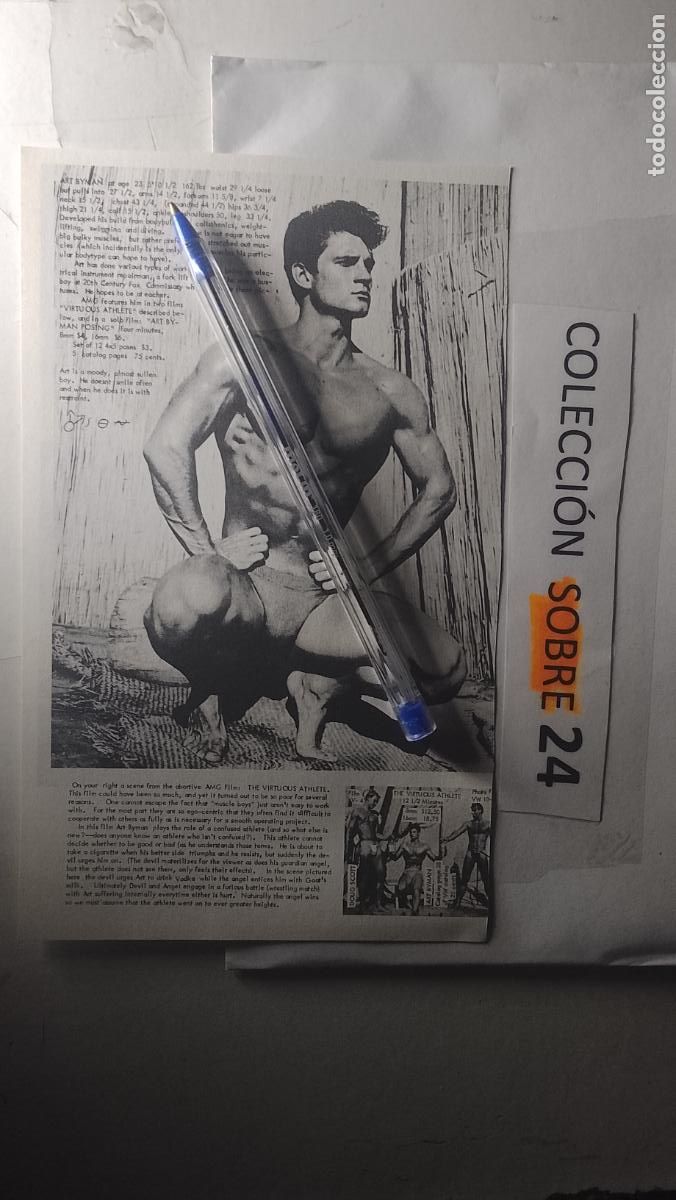 Autres: hoja tematica gay artistica fotografica o comic hombre erotico desnudos culturismo homo sexo EROTICA
