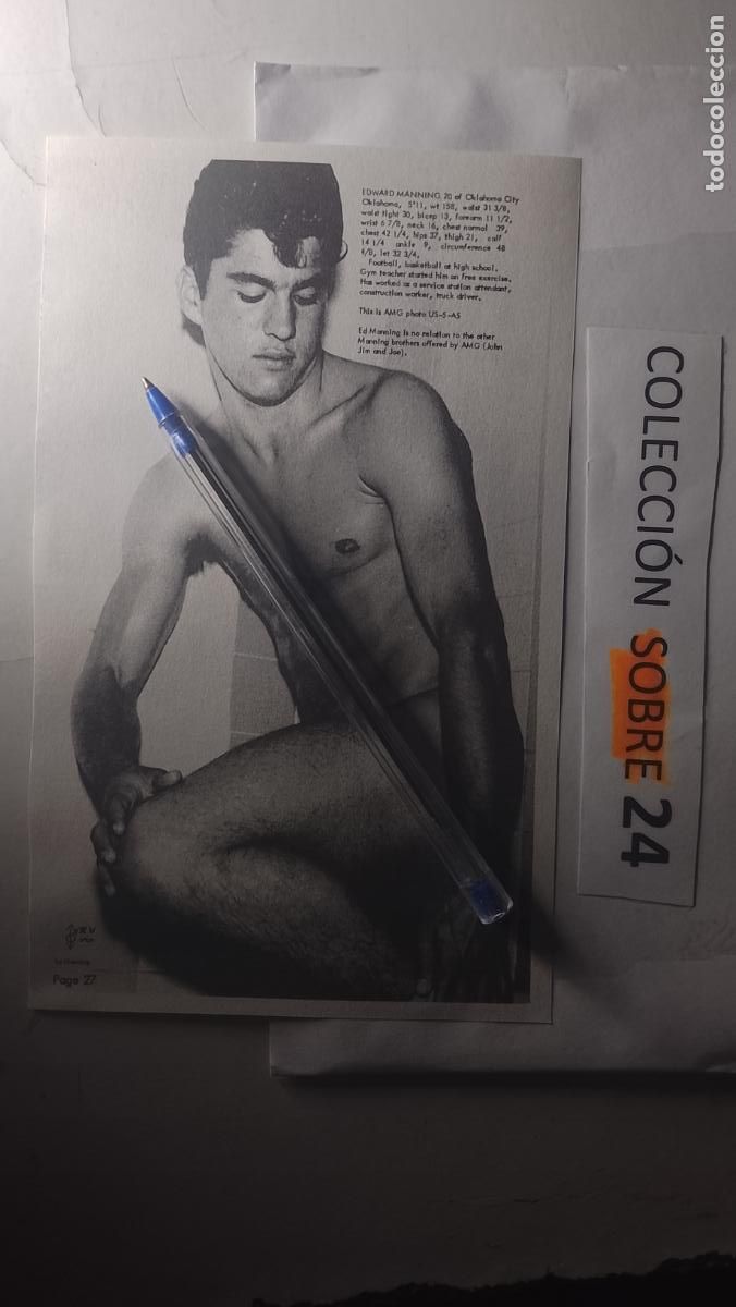 Autres: hoja tematica gay artistica fotografica o comic hombre erotico desnudos culturismo homo sexo EROTICA